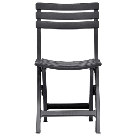 Tuinstoelen inklapbaar 2 st kunststof antraciet 8719883859705 3