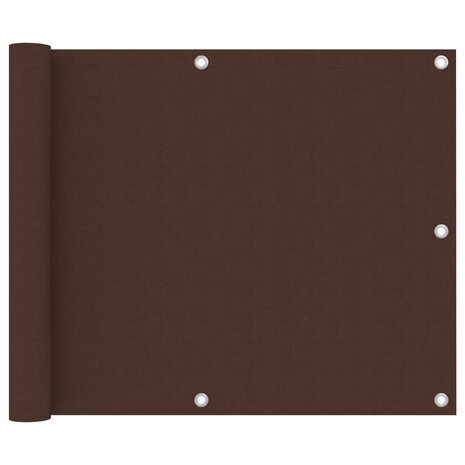Balkonscherm 75x300 cm oxford stof bruin 8720286118696 1
