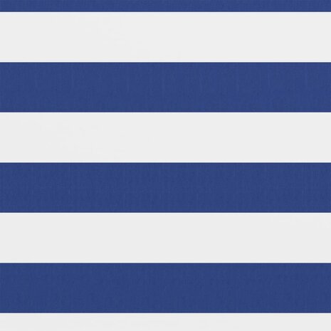 Balkonscherm 75x300 cm oxford stof wit en blauw 8720286117255 2