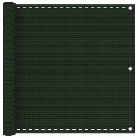 Balkonscherm 90x400 cm HDPE donkergroen 8720286095362 1