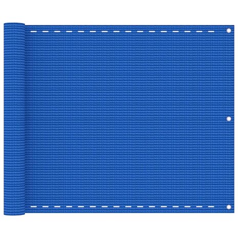 Balkonscherm 75x500 cm HDPE blauw 8720286095454 1