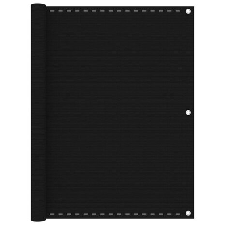 Balkonscherm 120x300 cm HDPE zwart 8720286095997 1