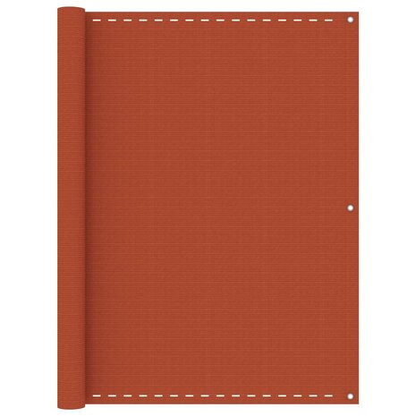Balkonscherm 120x600 cm HDPE oranje 8720286095904 1