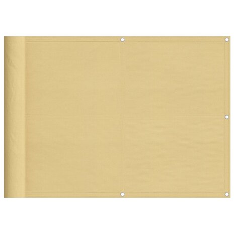 Balkonscherm 75x500 cm 100% oxford polyester zandkleurig 8721012432154 2