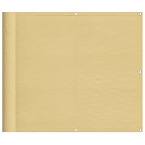 Balkonscherm 90x500 cm 100% oxford polyester zandkleurig 8721012432222 2