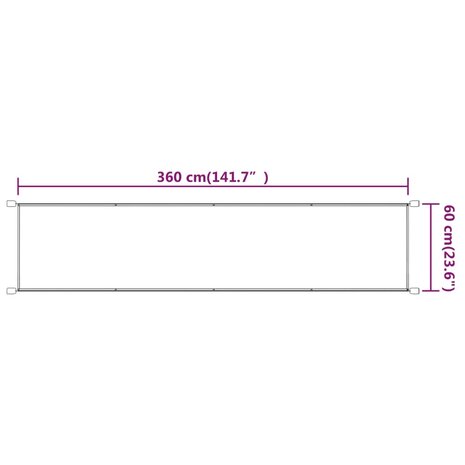 Luifel verticaal 60x360 cm oxford stof blauw 8720286160411 5