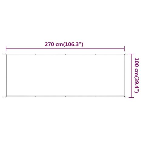 Luifel verticaal 100x270 cm oxford stof beige 8720286158517 5