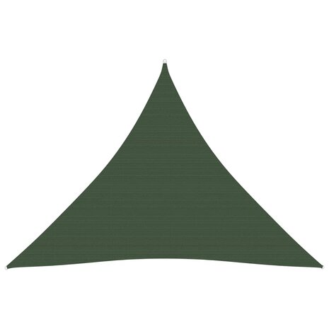 Zonnezeil 160 g/m² 4,5x4,5x4,5 m HDPE donkergroen 8720286100431 1