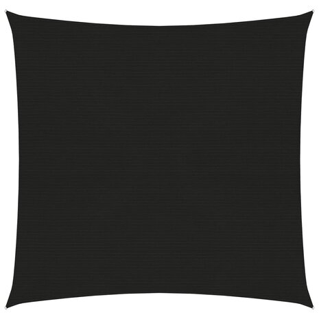 Zonnezeil 160 g/m² 2,5x2,5 m HDPE zwart 8720286102763 1