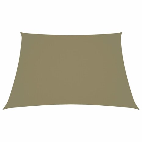 Zonnescherm trapezium 3/4x3 m oxford stof beige 8720286119884 2