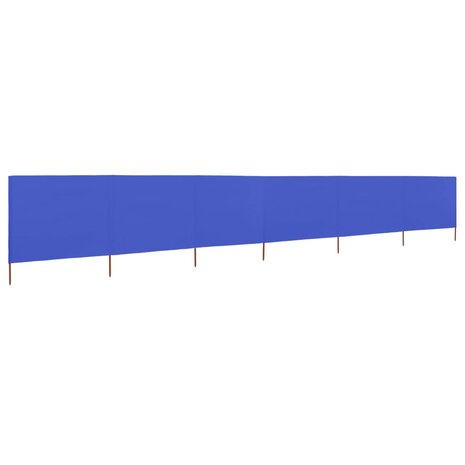 Windscherm 6-panelen 800x120 cm stof azuurblauw 8719883745060 2