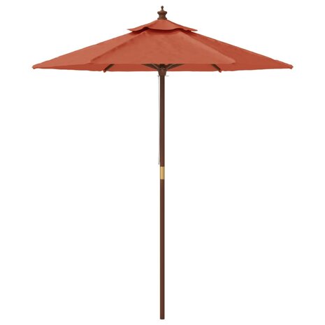 Parasol met houten paal 196x231 cm terracottakleurig 8720845760489 4