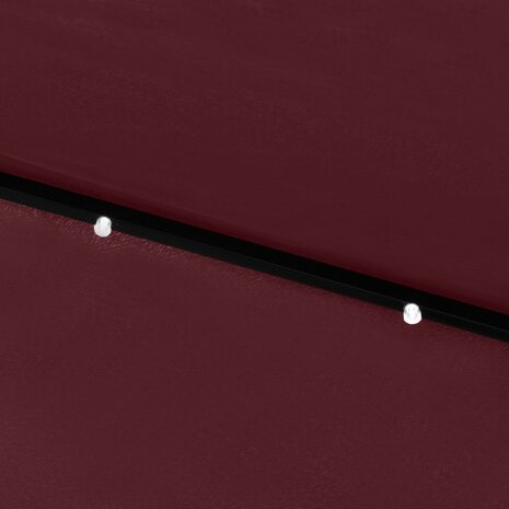 Parasol met LED&apos;s en stalen paal 2x3 m bordeauxrood 8720286164723 10