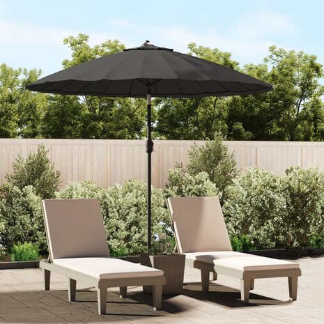 Parasol met aluminium paal 270 cm antraciet 8719883763149 1