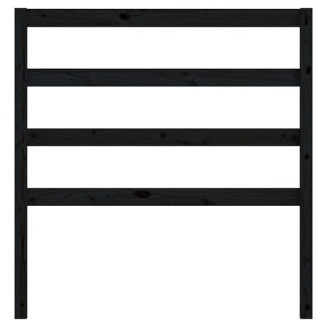 Hoofdbord 81x4x100 cm massief grenenhout zwart 8720286946626 4