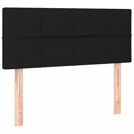 Hoofdbord 90x5x78/88 cm stof zwart 8720287148647 2
