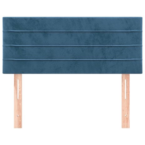 Hoofdbord 80x5x78/88 cm fluweel donkerblauw 8720287149583 3