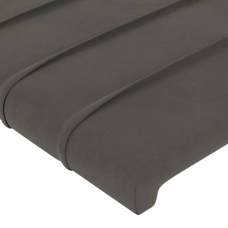 Hoofdbord 80x5x78/88 cm fluweel donkergrijs 8720287149552 4