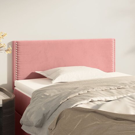 Hoofdbord 80x5x78/88 cm fluweel roze 8720287147275 1
