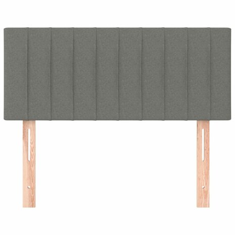 Hoofdbord 80x5x78/88 cm stof donkergrijs 8720287150459 3