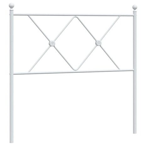 Hoofdbord 90 cm metaal wit 8721012374638 2