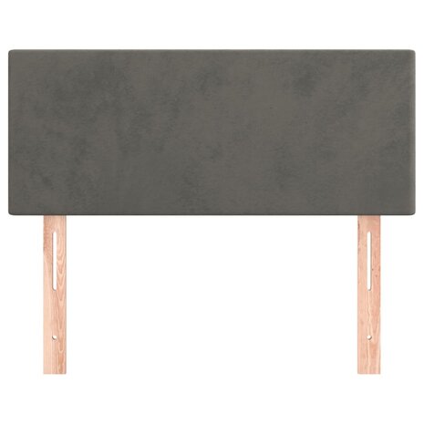 Hoofdbord 80x5x78/88 cm fluweel donkergrijs 8720287145837 3