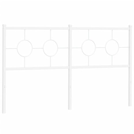 Hoofdbord 150 cm metaal wit 8721012306752 2