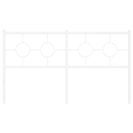 Hoofdbord 150 cm metaal wit 8721012306752 3