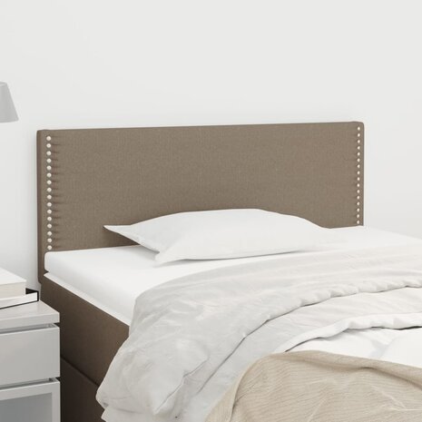 Hoofdbord 100x5x78/88 cm stof taupe 8720287147527 1