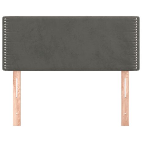 Hoofdbord 100x5x78/88 cm fluweel donkergrijs 8720287147633 3