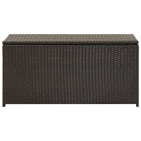 Tuinbox 100x50x50 cm poly rattan bruin 8719883732176 2
