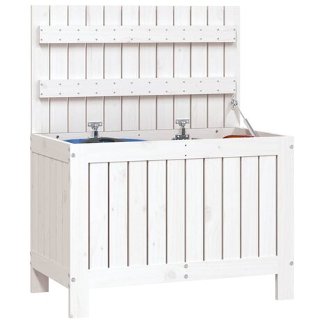 Tuinbox 76x42,5x54 cm massief grenenhout wit 8721012122659 4