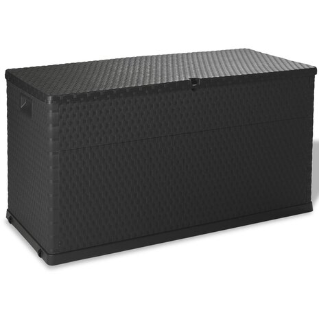 Tuinbox 120x56x63 cm polypropeen rattan antracietkleurig 8718475590491 1