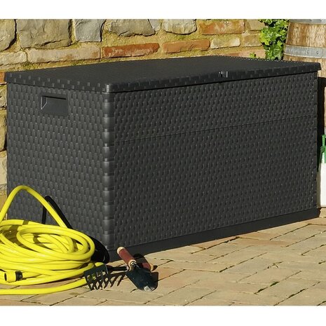 Tuinbox 120x56x63 cm polypropeen rattan antracietkleurig 8718475590491 4