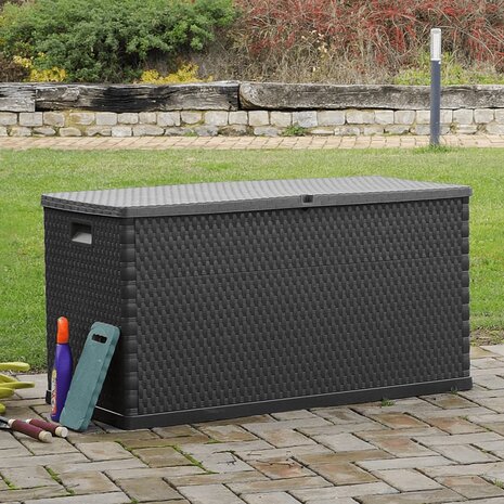 Tuinbox 120x56x63 cm polypropeen rattan antracietkleurig 8718475590491 5