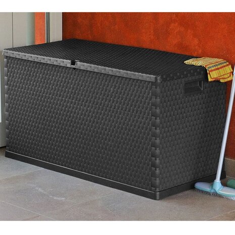 Tuinbox 120x56x63 cm polypropeen rattan antracietkleurig 8718475590491 6