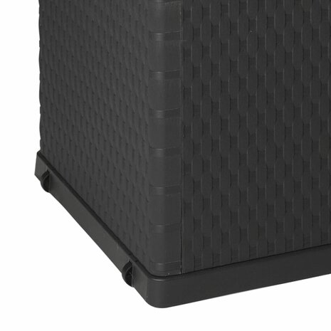 Tuinbox 120x56x63 cm polypropeen rattan antracietkleurig 8718475590491 8