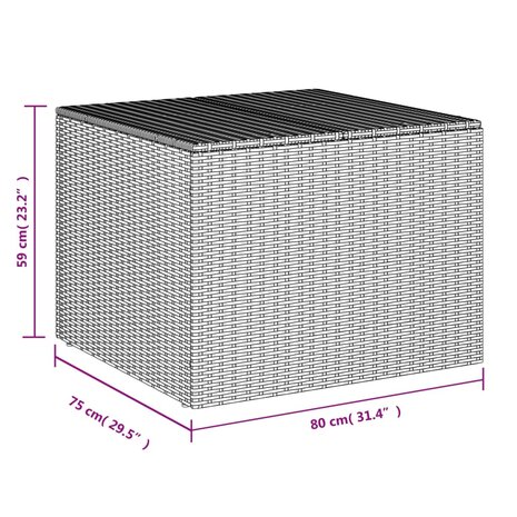 Tuinbox 291 L poly rattan grijs 8721012243804 11