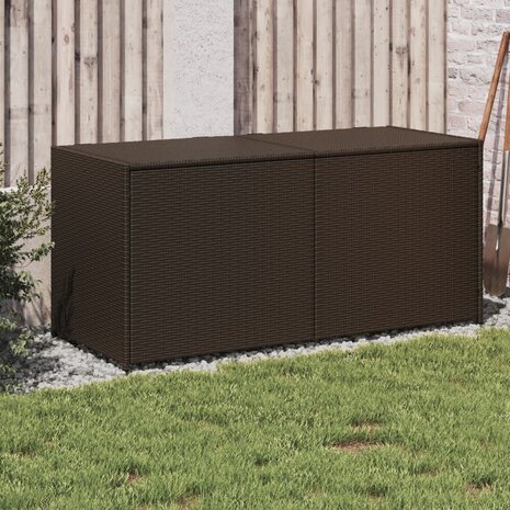 Tuinbox 283 L poly rattan bruin 8721012243552 1