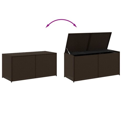 Tuinbox 283 L poly rattan bruin 8721012243552 7