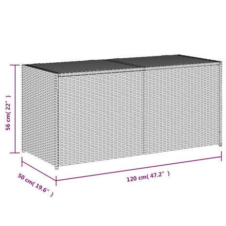 Tuinbox 283 L poly rattan bruin 8721012243552 11