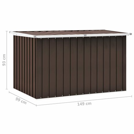 Tuinbox 149x99x93 cm bruin 8719883811185 8