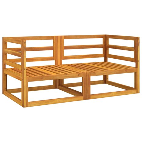 Hoekbanken 2 st sectioneel met taupe kussens massief acaciahout 8720845731458 4