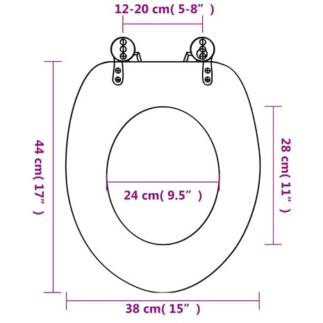Toiletbril zeester MDF 8718475863830 8