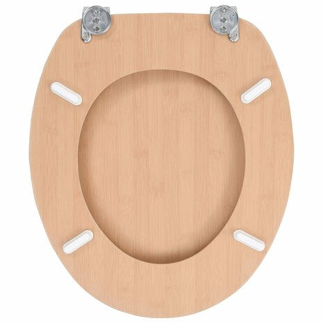 Toiletbril met deksel bamboe MDF 8718475722793 5