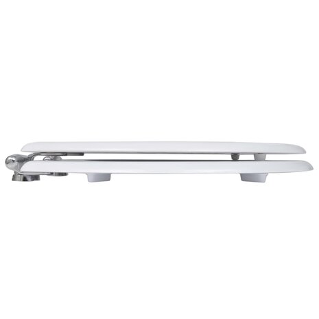 Toiletbril met soft-closedeksel 2 st MDF wit 8718475796831 4