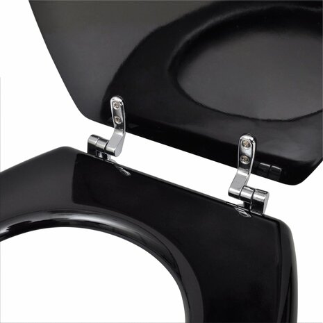 Toiletbrillen met deksels 2 st MDF zwart 8718475796879 6