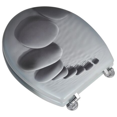 Toiletbrillen met deksels 2 st stenen MDF 8718475796893 3
