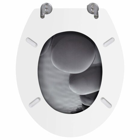 Toiletbrillen met deksels 2 st stenen MDF 8718475796893 5