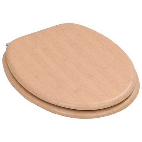 Toiletbrillen 2 st met deksels bamboeontwerp MDF 8719883691596 4